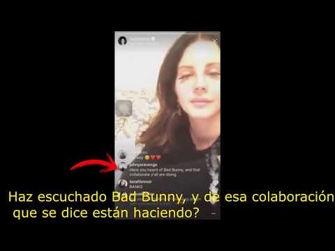 Lana Del Rey habla de su supuesta colaboración con bad bunny