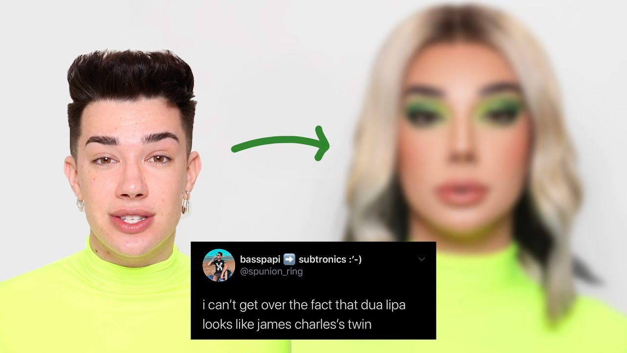 Transforming myself into Dua Lipa!