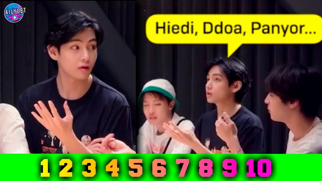 TAEHYUNG CUENTA EN ESPAÑOL LOS NÚMEROS DEL 1 AL 10 ¡SORPRENDENTE! | BTS
