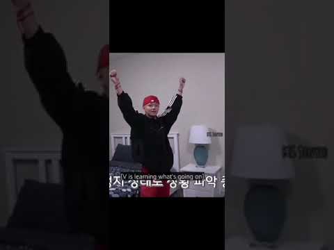 V is very happy that he is sharing room with Jimin only #btsshorts