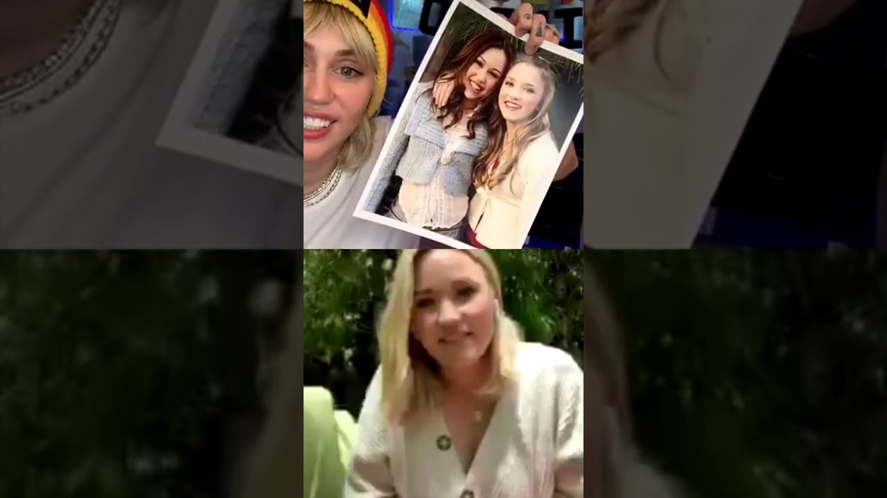 Miley Cyrus & Emily Osment - Instagram Live 23rd March 2020 Bright Minded - Hannah Montana Reunion