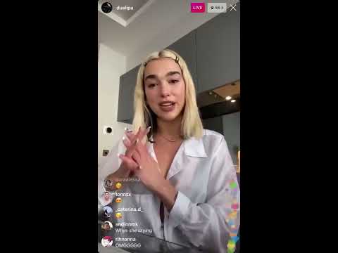 Dua Lipa crying on Instagram LIVE due Leaked Album and COVID19