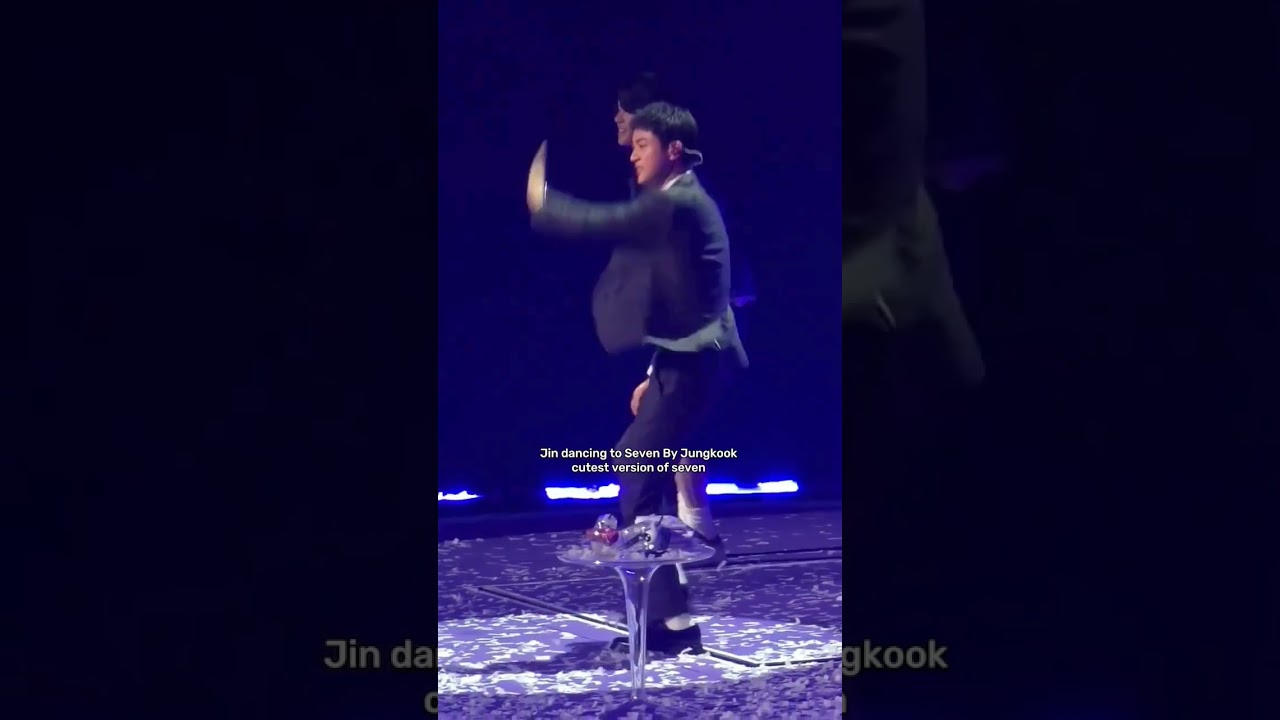 Jin dancing to Seven By Jungkook 💜😭
