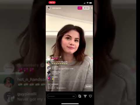 Selena Gomez appears to have been hinting at new music during Instagram live.