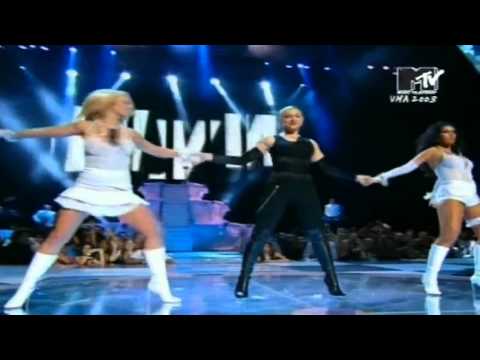 Britney Spears, Madonna, Christina Aguilera & Missy Elliott - Like a Virgin/Hollywood (VMA 2003)
