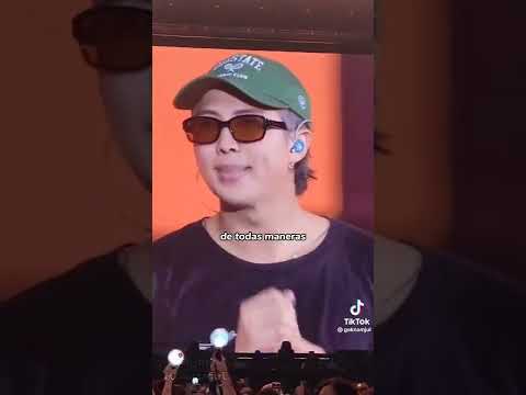 Discurso final de RM de BTS donde menciona a los Grammys 2022