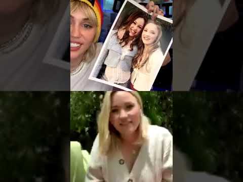 Miley Cyrus & Emily Osment - Instagram Live 23rd March 2020 Bright Minded - Hannah Montana Reunion