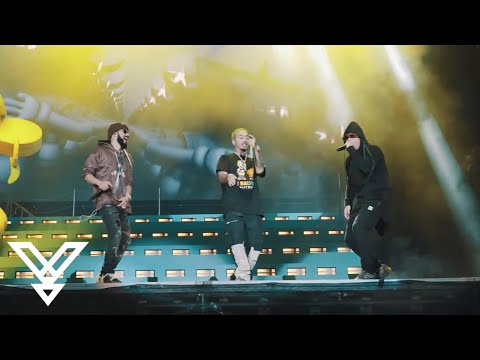 J. Balvin + Wisin y Yandel  "Rakata"  Lollapalooza 2019 (Live)