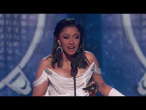 Cardi B Wins Best Rap Album | 2019 GRAMMYs Acceptance Speech