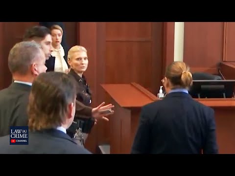 Johnny Depp & Amber Heard Almost Run Into Each Other in Court