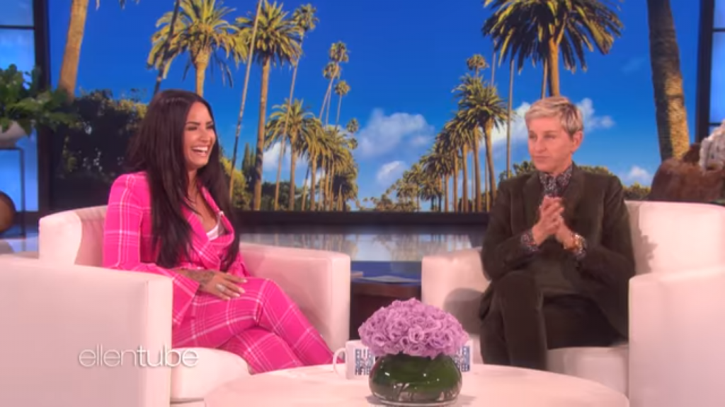 Demi Lovato muestra un gran amor por Rihanna en su aparición en 'The Ellen Show'