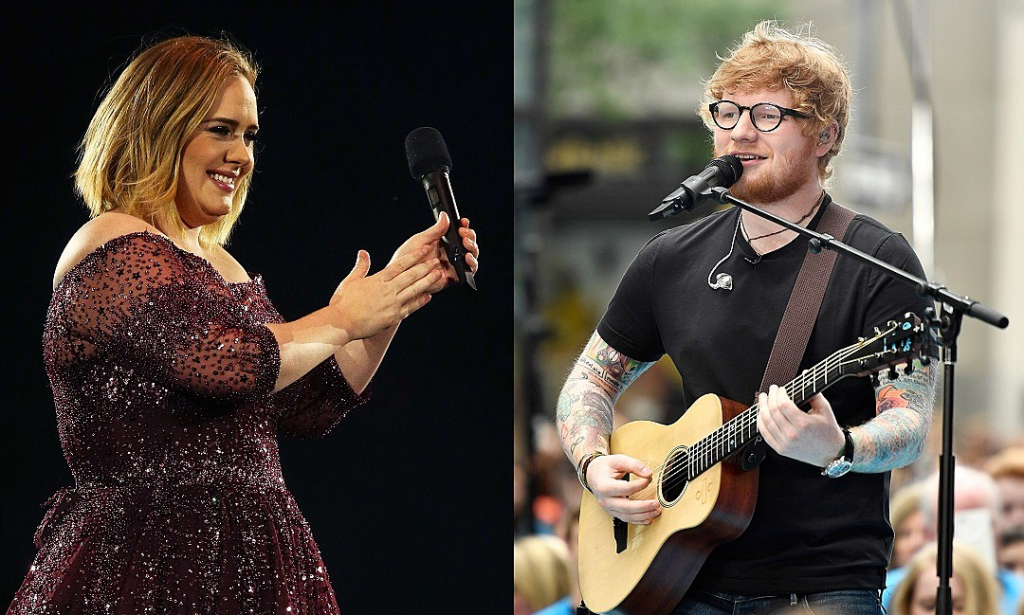 Ed Sheeran dice que quiere ser como Adele