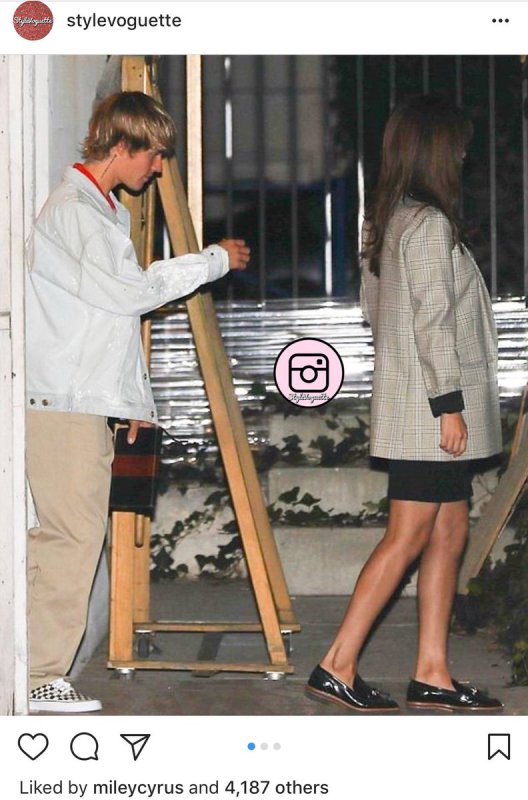 Miley Cyrus demuestra su apoyo por la relación de Justin y Selena