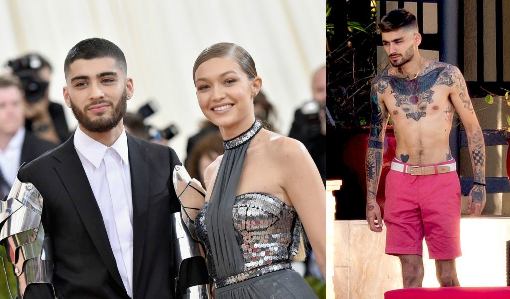 ¿Y ahora?, Zayn Malik es visto con un tatuaje de Gigi Hadid en el cuerpo
