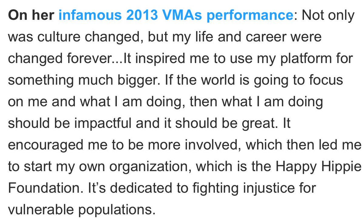 Miley Cyrus explicó como los VMAs del 2013 le cambiaron la vida