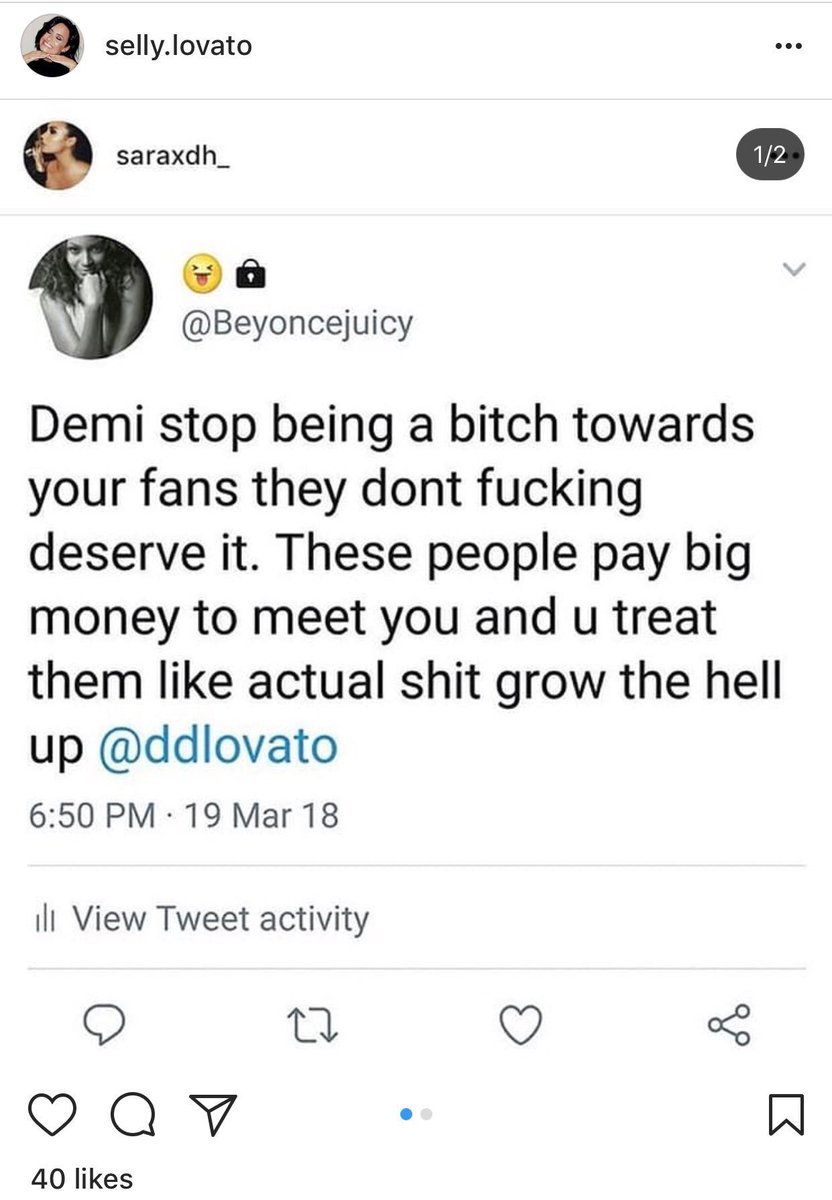 Demi Lovato responde a hater que criticó fuertemente la experiencia de conocerla Demi Lovato responde a hater que criticó fuertemente la experiencia de conocerla