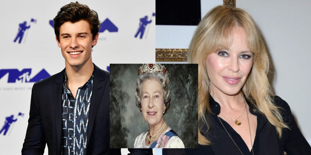 Kylie Minogue y Shawn Mendes cantará en el cumpleaños de la Reina Isabel
