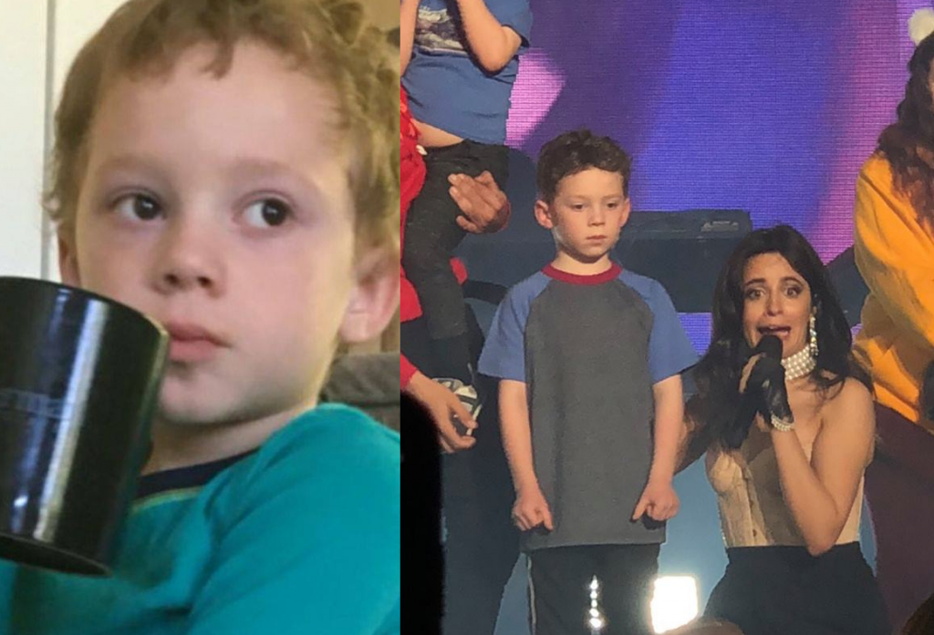 Camila Cabello subió al niño meme, Gavin, al escenario de su gira