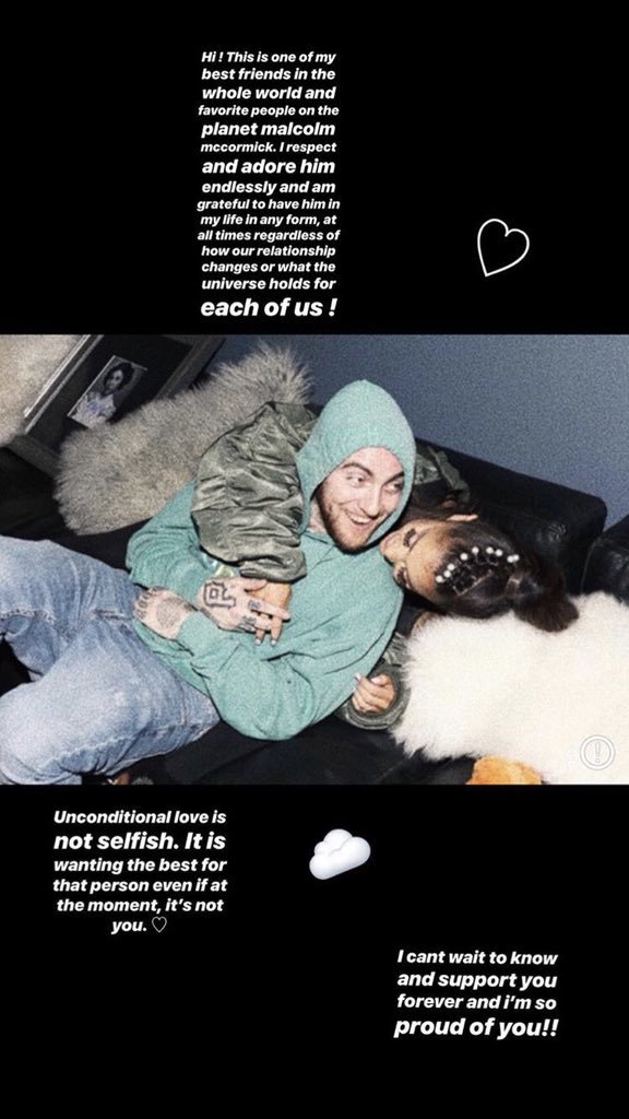 Ariana Grande habla sobre su ruptura con Mac Miller Ariana Grande habla sobre su ruptura con Mac Miller