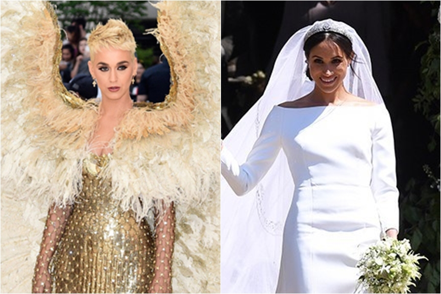 Katy Perry crítica el vestido de novia de Meghan Markle