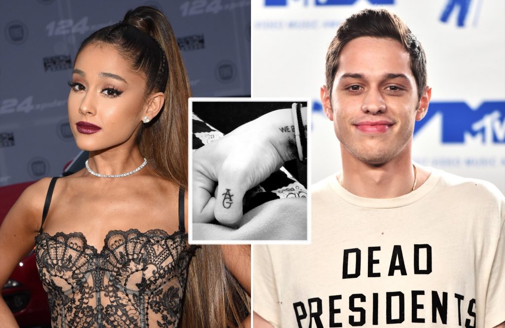 El internet se burla de Pete Davidson por tatuarse las iniciales de Ariana Grande