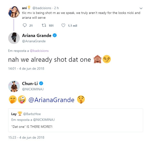 Ariana Grande y Nicki Minaj podrían haber grabado otra colaboración aparte de “The Light Is Coming”