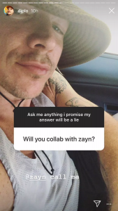 Diplo está abierto a colaborar con Zayn