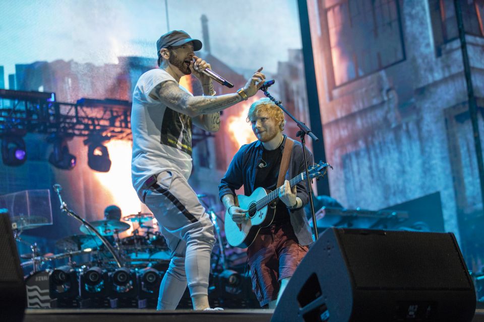 Eminem lanzó vídeo oficial de la primera presentación de "River" con Ed Sheeran