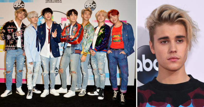 BTS rompió el récord de Justin Bieber en Billboard