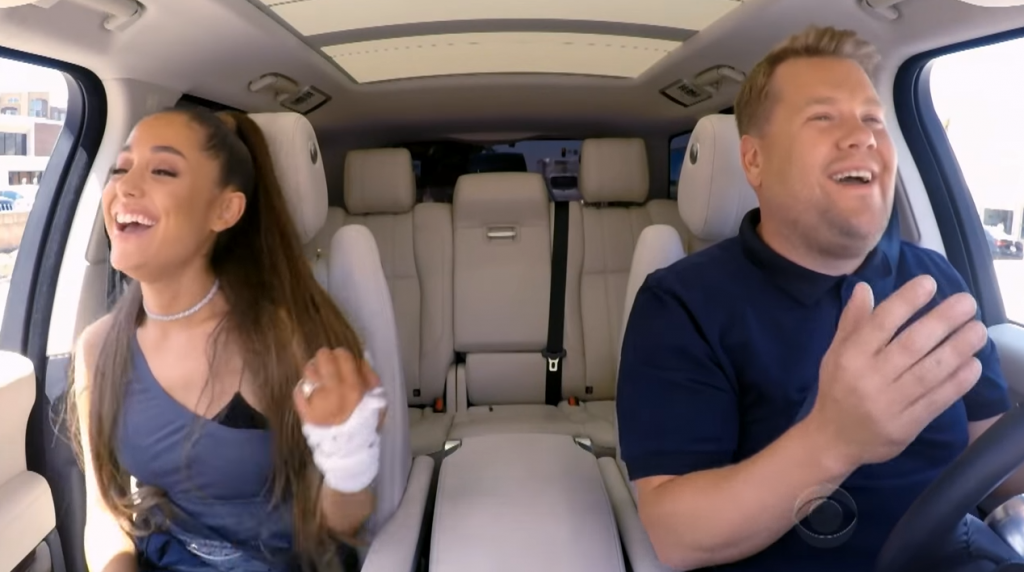 Ariana Grande se une a James para su Carpool Karaoke