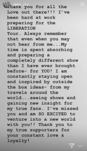 Christina Aguilera explicó su desaparición tras el lanzamiento de "Liberation"