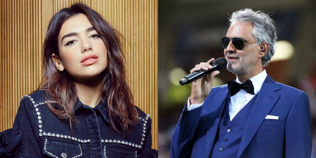 Andrea Bocelli colaborará con Dua Lipa