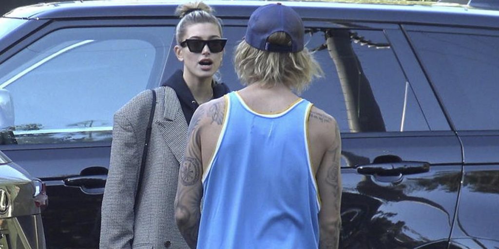 Justin Bieber y Hailey Baldwin son captados en una fuerte discusión