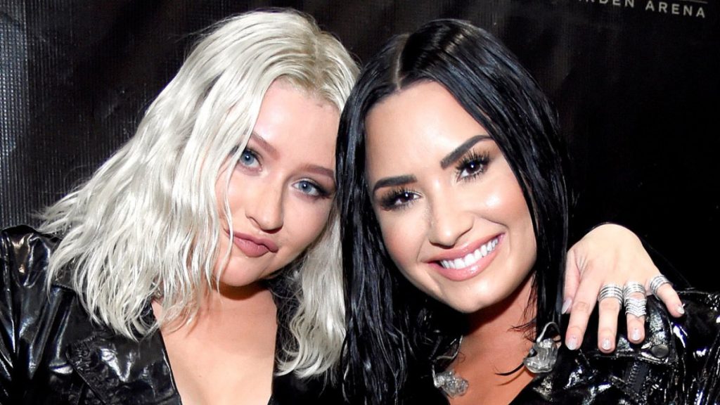 Christina Aguilera elogia la "fuerza" de Demi Lovato