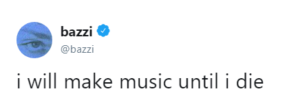 Bazzi mintió a sus seguidores y no se va a ir de la música jamás