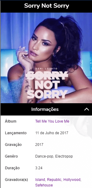 Ventas totales de Demi Lovato y su Smash-hit Sorry Not Sorry