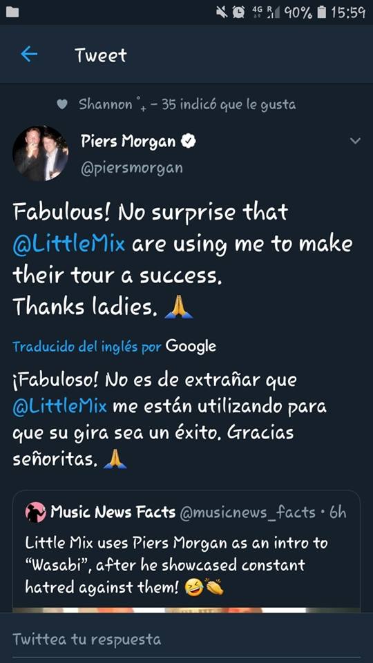 Piers Morgan planea demandar a las chicas de Little Mix después de que estas lo usaran en su tour