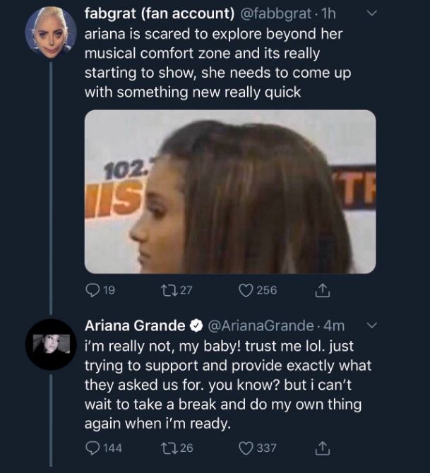 Ariana Grande enfrenta crítica sobre lo 'repetitiva' que se ha convertido su música