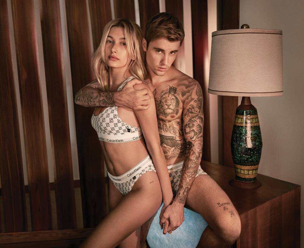 Justin Bieber y Hailey Baldwin se toman fotos candentes para Calvin Klein