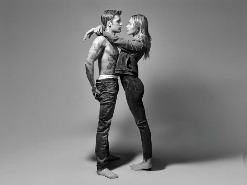 Justin Bieber y Hailey Baldwin se toman fotos candentes para Calvin Klein