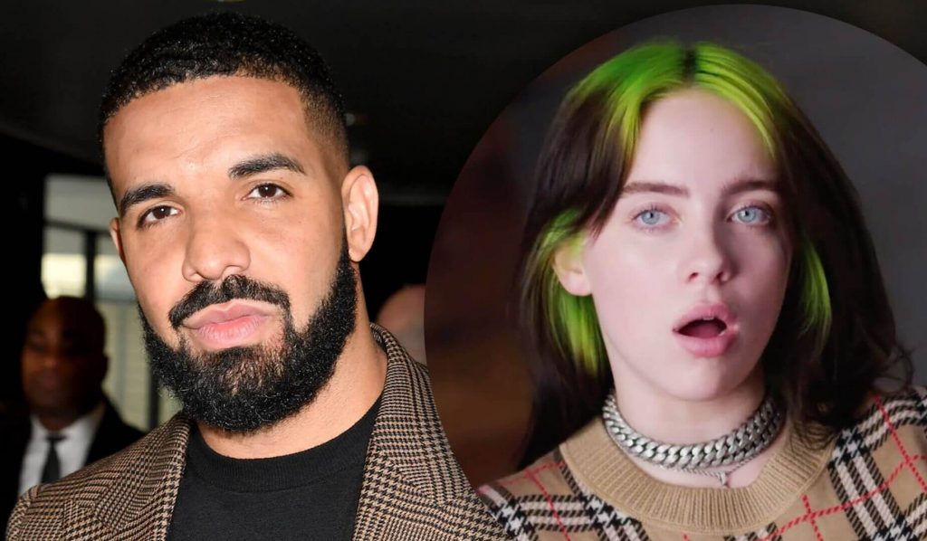 Billie Eilish revela que Drake le envía mensajes privados y la Internet enfurece