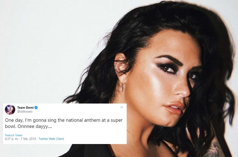 Demi Lovato cumplirá su sueño de cantar en el Super Bowl, lo predijo hace 10 años