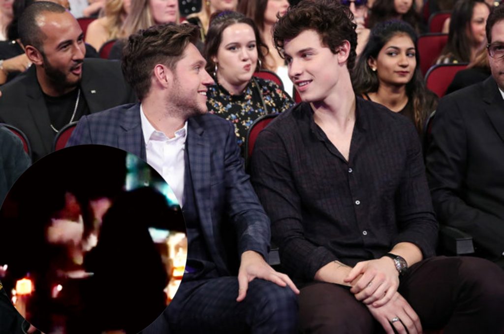 Niall Horan y Lewis Capaldi protagonizan un beso sorpresa frente a Shawn Mendes