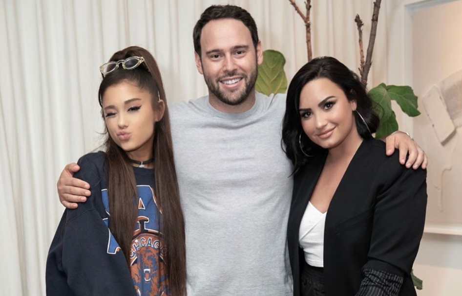 Scooter Braun reveló que solo firmó a Demi Lovato luego de que Ariana  Grande lo aprobara