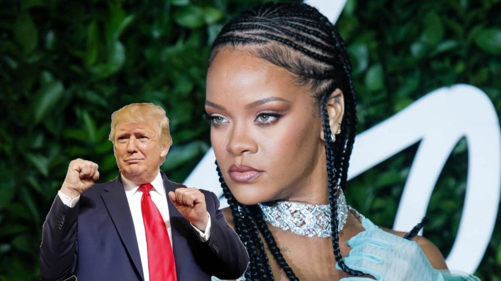 Rihanna no estrenará álbum porque esta salvando el mundo y ataca a Donald Trump