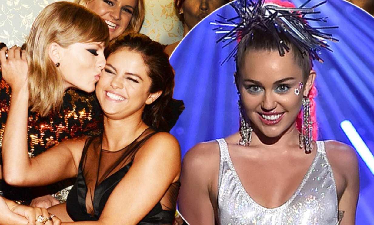 Selena Gomez And Taylor Swift And Miley Cyrus