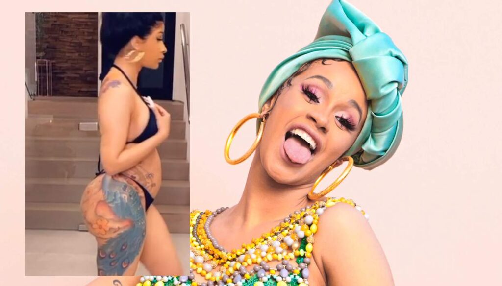 Cardi B muestra su panza de cuarentena en un nuevo vídeo