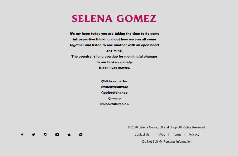 Selena Gomez no puso un cuadro negro, hizo algo más grande por los derechos humanos