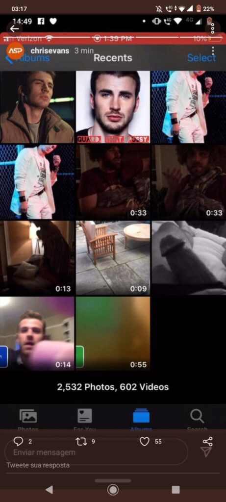 Chris Evans pública accidentalmente una foto de su miembro en una historia de Instagram Chris Evans pública accidentalmente una foto de su miembro en una historia de Instagram