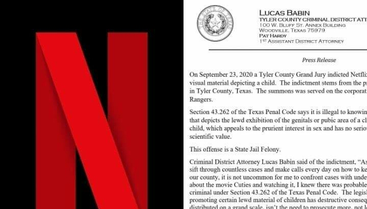 Justicia de Texas acusa a Netflix de promover material que sexualiza a menores de edad